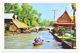 CPSM 10.5 X 15 Thaïlande (10) A Bridge Crossing A Klong (canal) At Thonburi (now A Part Of Greater BANGKOK) - Tailandia