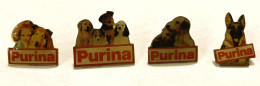 4 PINS  ANIMAUX  CHIENS  PURINA   / 33NAT - Marche