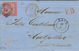 1862 Germany Baden 9Kr Entire To France - Autres & Non Classés