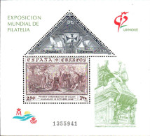 Espagne Bloc N** Yv: 50 Mi:44 Ed:3195 Granada Exposicion Mundial De Filatelica (Thème) - Briefmarkenausstellungen