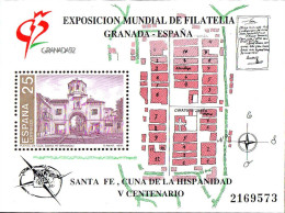 Espagne Bloc N** Yv: 45 Mi:39 Ed:3109 Granada Exposicion Mundial De Filatelica Rabada (Thème) - Expositions Philatéliques