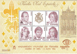 Espagne Bloc N** Yv: 33 Mi:27 Ed:2754 Familia Real (Thème) - Briefmarkenausstellungen