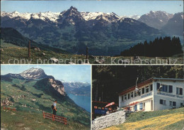 11701306 Amden SG Blick Vom Bergrestaurant Alp Walau Auf Glarner Alpen Betlis - Andere & Zonder Classificatie