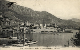 CPA Monte-Carlo Monaco, Gesamtansicht, Hafen - Autres & Non Classés