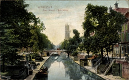 CPA Utrecht Niederlande, Oude Gracht, Brücke - Other & Unclassified