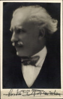 CPA Dirigent Arturo Toscanini, Portrait, Autogramm - Historische Persönlichkeiten