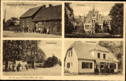 CPA Glezno Hohenwalde Neumarkt Ostbrandenburg, Forsthaus, Schloss, Kaufhaus - Neumark