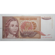YOUGOSLAVIE - PICK 116 - 10.000 DINARA - 1992 - B/TB - Jugoslawien