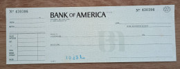 Peru Bank Check , Bank Of America , Branch Lima - Perú