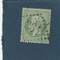 ///   FRANCE /// Napoléon Dentelé  5 Cts  Vert  Obl AVRANCHES - 1862 Napoléon III.