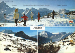 11698646 Amden SG Alpen Panorama Mit Orts Und Teilansichten Betlis - Andere & Zonder Classificatie