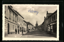 AK Velvary, Prazská Ulice  - Tchéquie