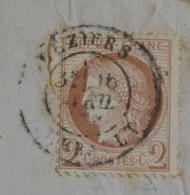 DO18 FRANCE   LETTRE RR 1876 BEZIERS   + CERES N°51  SEUL  ++ AFF. INTERESSANT+++ - 1849-1876: Classic Period