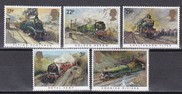 Großbritannien 1985 - Mi.Nr. 1017 - 1021 - Postfrisch MNH - Eisenbahn Railways - Trenes
