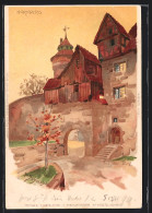 Künstler-AK P. Schmohl: Nürnberg, Partie An Der Burg  - Schmohl, P.