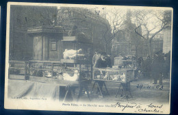 Cpa Du 75 Paris Vécu -- Le Marché Aux Oiseaux   STEP168 - Straßenhandel Und Kleingewerbe