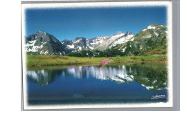 VALLEE D'AUGE - Le Lac D'Aumar Les Pics Méchants Et Bugatet Carte Vierge - Sonstige & Ohne Zuordnung