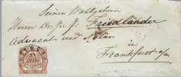 1867 Germany Baden 9Kr Cover To France - Other & Unclassified
