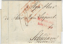 1815 Denmark Noordsch Grenskantoor To Scheidam - Sonstige & Ohne Zuordnung