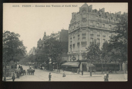 75 - PARIS 17EME - AVENUE DES TERNES ET CAFE NIEL - Arrondissement: 17