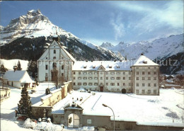 11695786 Engelberg OW Benediktinerabtei Mit Hahnen Und Spannoerter Engelberg - Autres & Non Classés