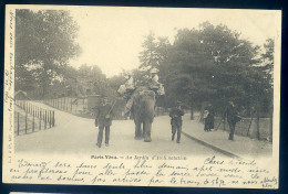 Cpa Du 75 Paris Vécu -- Au Jardin D' Acclimatation  , éléphant (2)   STEP168 - Petits Métiers à Paris