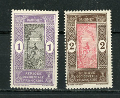 DAHOMEY RF - T. COURANT - N° Yvert 43+44** - Unused Stamps