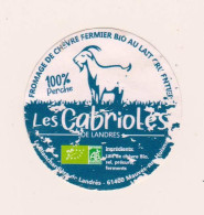 Etiquette Fromage De Chèvres " Les Cabrioles "  [_ef106] - Fromage