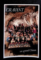 Cp, Publicité, Alcool, Vins, Cravant, Un Grand Chinon, Comité Des Vins, 37, Cravant Les Coteaux, Vierge, Souvenir 1985 - Publicité