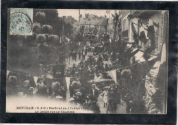 91 ESSONNE - DOURDAN Festival Du 1er Juillet 1906, Défilé Rue De Chartres - Dourdan