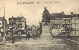 WW 02 SAINT-QUENTIN. Tramway électrique Place Du 8 Octobre - Saint Quentin