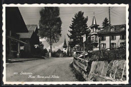 AK Sigriswil, Hotel Bären Und Kirche  - Sigriswil