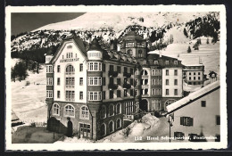 AK Pontresina, Hotel Schweizerhof Im Winter  - Pontresina