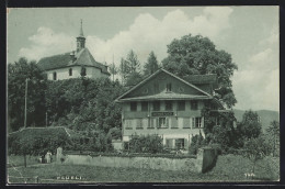 AK Flüeli, Gasthaus Flüeli Und Kirche  - Other & Unclassified