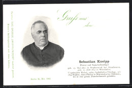 AK Portrait Des Gelehrten Und Naturheilkundigen Sebastian Kneipp  - Salud