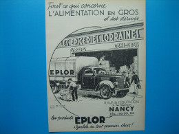 (1949) LES ÉPICERIES LORRAINES - Rue De L'Équitation (rue Haguenauer) à Nancy - Camion Ford Ou Dodge ? - Werbung