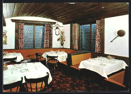 AK St. Moritz, Hotel Monopol, Restaurant Grill Grischuna, Innenansicht  - Mon