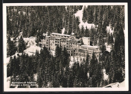 AK Montana S. Sierre, Hotel Etablissement Stéphani Im Winter Aus Der Vogelschau  - Sierre