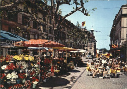 11692077 Geneve GE La Place Du Molard Et Ses Grands Cafes Geneve - Sonstige & Ohne Zuordnung