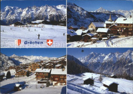 11692066 Graechen VS Ortsansicht Skigebiet Hannigalp Graechen - Sonstige & Ohne Zuordnung