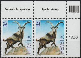 Schweiz 2006 SBK#1196 Steinbock Abart Violetter Kreis Auf Der Schulter ** - Unused Stamps