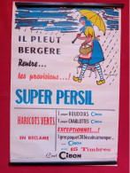 AFFICHE SUPER PERSIL IL PLEUT BERGÈRE RENTRE TES PROVISIONS PAR BREUZARD 60 X 40 Cm - Posters