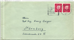 Berlin 184 Auf Brief Als Mehrfachfrankatur Waagerechtes Paar Portogerecht #JN321 - Autres & Non Classés