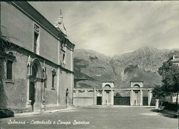 SULMONA ( L'AQUILA ) CATTEDRALE E CAMPO SPORTIVO / STADIO / STADIUM - 1960s  (20668) - L'Aquila