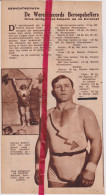 Gewichtheffen , Belgisch Kampioen De Coster - Orig. Knipsel Coupure Tijdschrift Magazine - 1934 - Ohne Zuordnung