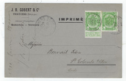 Carte Repiquée GOBERT VERVIERS 1910 - Sonstige & Ohne Zuordnung