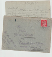 Franked German SS Feldpost WW2: Gendarmerie-Hauptmannschaft Banja-Luka (Bosnia I Herzegovina) Posted 23.6.1944 W/letter. - Militares