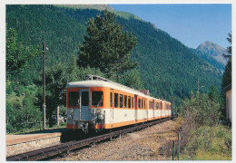 CPSM / CPM 10.5 X 15 Haute Savoie LE BUET Train St Gervais à Vallorcine Automotrice Z 600  16-07-1991 Chemin De Fer Rail - Autres & Non Classés