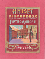 Label New- Aniset Di Bordeaux. Premiata Fabrica Pietro Marcati, Treviso- Italy. 116x 90mm. - Alcoholen & Sterke Drank