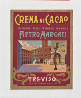 Label New- Crema Al Cacao. Premiata Fabrica Pietro Marcati, Treviso- Italy. 116x 90mm. - Alcoli E Liquori